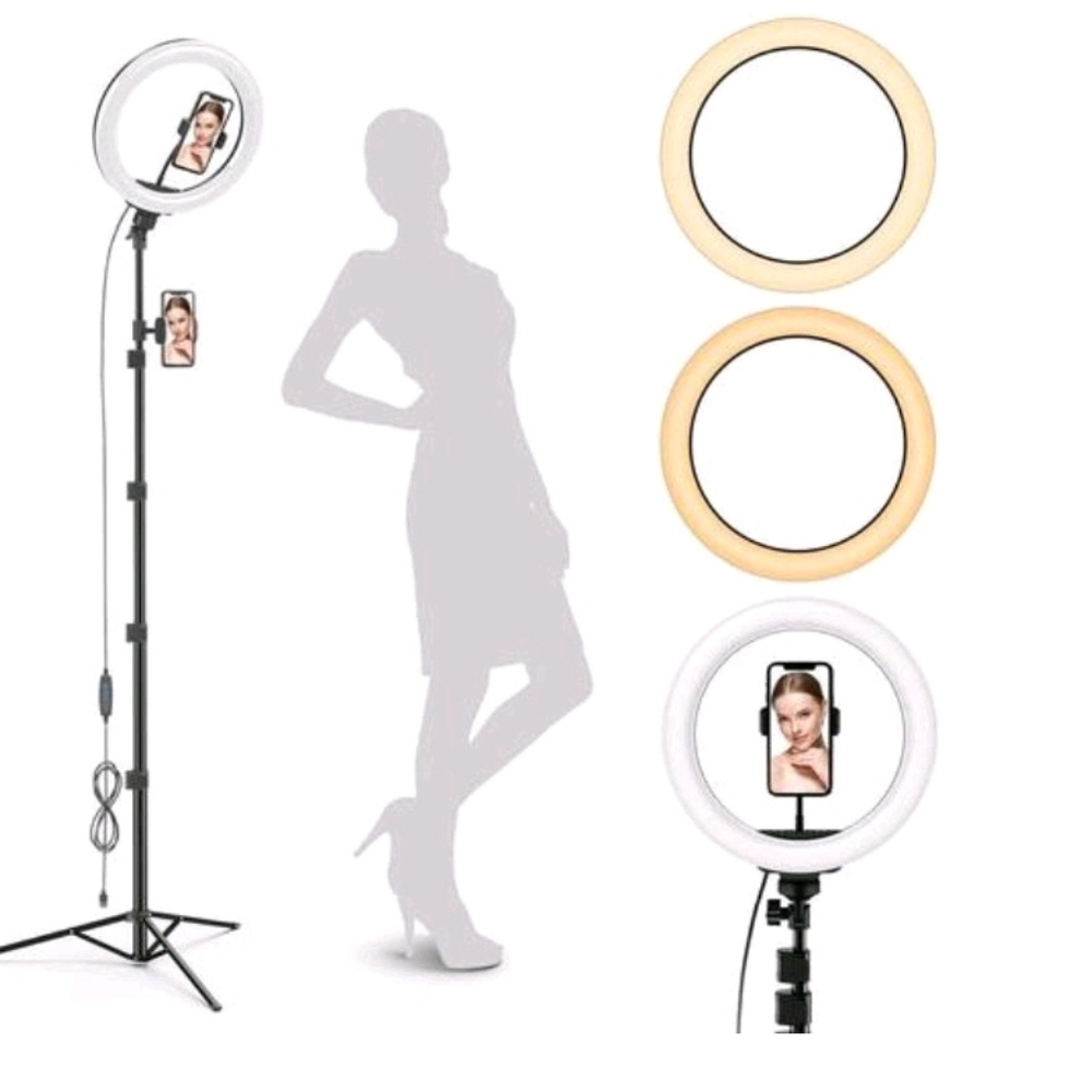 GearLight 10" Radiance Ring Light with Dual Phone Holders